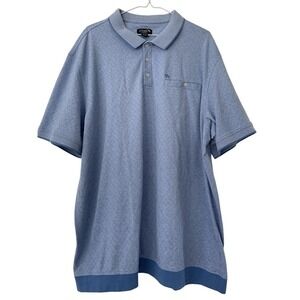 VTG Arnold Palmer Short Sleeve Golf Polo 2XL Blue‎ Argyle Diamond 90s Retro